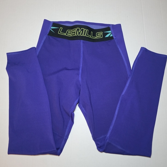Reebok Les Mills 174 Puremove Leggings Bold Purple - XS/S NWT - Picture 2 of 8